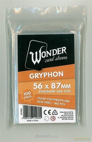 Koszuki Wonder Sleeves Standard 56x87 (100 szt) [GRA]