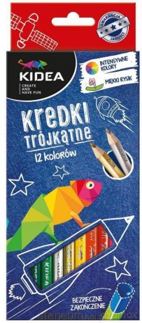 Kredki trójkątne12 kolorów