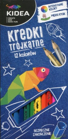 Kredki trójkątne12 kolorów