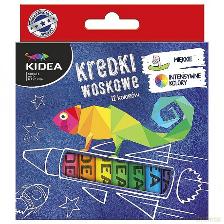 Kredki woskowe 12 kolorów
