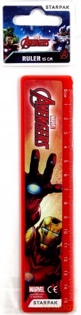 Linijka plastikowa 15 cm Avengers