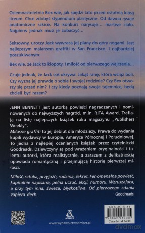 Miłosne graffiti - Jenn Bennett [KSIĄŻKA]