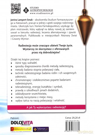 Radiestezja w praktyce. Wahadełko, chromoterapia, diagnostyka - Janina Lampert- Smak [KSIĄŻKA]
