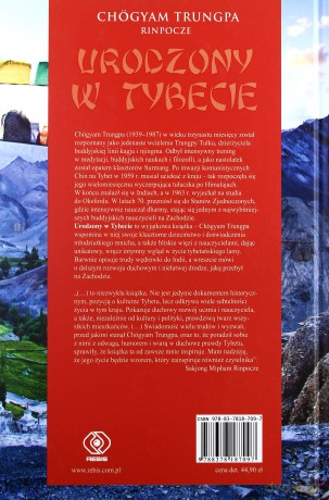 Urodzony w Tybecie - Chogyam Trungpa [KSIĄŻKA]