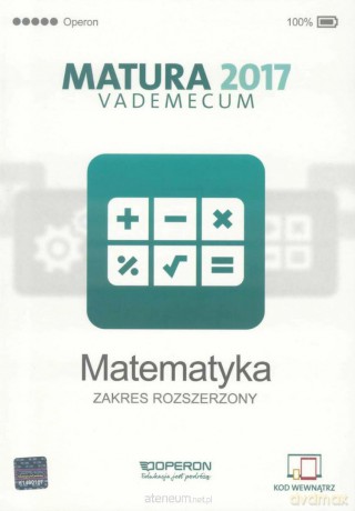 Vademecum 2017 LO Matematyka zakres rozszerzony [KSIĄŻKA]