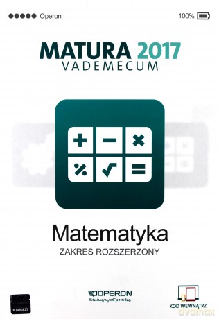 Vademecum 2017 LO Matematyka zakres rozszerzony [KSIĄŻKA]