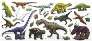 Zestaw naklejek - Dinozaury