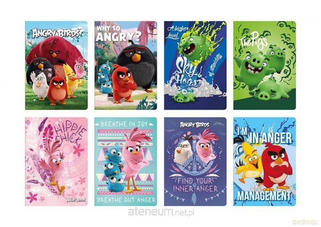 Zeszyt A5/16K linia UV Angry Birds Movie (20 szt)