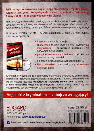 A way out of hel. Angielski kryminał z ćwiczeniami poziom B1-B2 [KSIĄŻKA]+[CD]