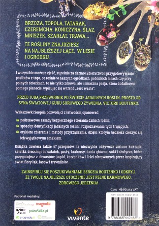Dzika spiżarnia czyli zbieractwo dla początkujących. Przewodnik po dzikich roślinach jadalnych - Sergei Boutenko [KSIĄŻKA]
