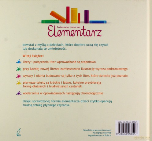 Elementarz czytam sama czytam sam - Małgorzata Ciszewska (twarda) [KSIĄŻKA]