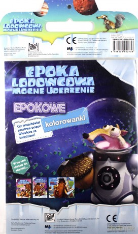 Epokowa paka epoka lodowcowa mocne uderzenie kolorowanki i zadania + kredki [KSIĄŻKA]