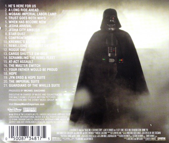 Rogue One: A Star Wars Story soundtrack (Łotr 1. Gwiezdne wojny - historie [CD]
