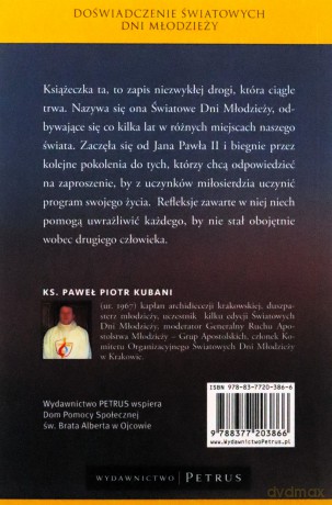 Doświadczenie Światowych Dni Młodzieży - ks. Paweł Kubani [KSIĄŻKA]
