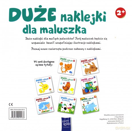 Duże naklejki dla maluszka - Delfin 2+ [KSIĄŻKA]