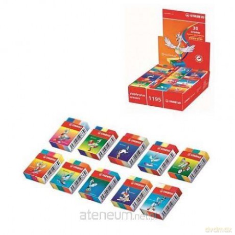 Gumka Yippy - plast 3 kolory dspl (30 szt)