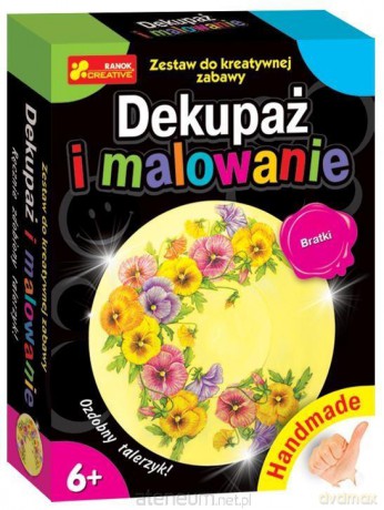 Handmade - Dekupaż i malowanie. Bratki