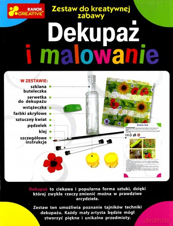 Handmade - Dekupaż i malowanie. Kwiaty lata