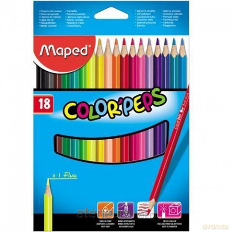 Kredki Colorpeps trójkatne 18 kolorów