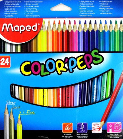 Kredki Colorpeps trójkatne 24 kolorów