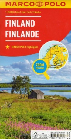 Mapa ZOOM System Finlandia 1:800 000