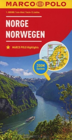 Mapa ZOOM System Norwegia 1:800 000