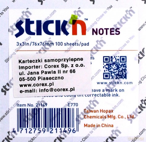 Notes samoprzylepny niebieski pastelowy