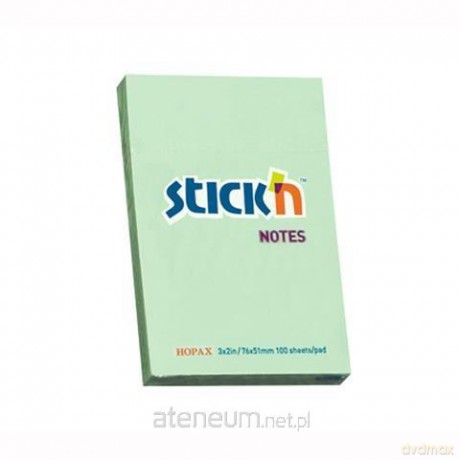 Notes samoprzylepny zielony pastelowy 76x51 mm