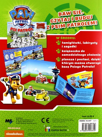 Psi Patrol Bawię się, czytam... Buduję bazę [KSIĄŻKA]