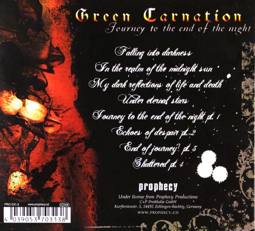 Green Carnation: Journey To The End Of The Night (digipack) [CD]
