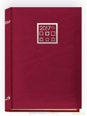Terminarz 2017 A5 standard - czerwony [KALENDARZ]