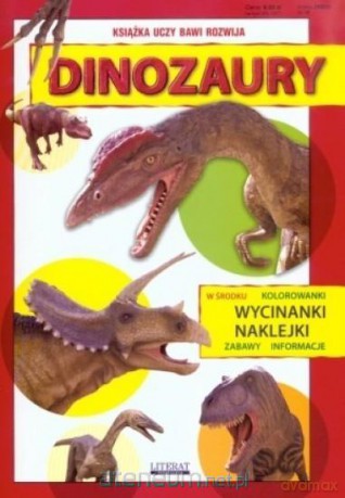 Wycinanki, kolorowanki i naklejki. Dinozaury [KSIĄŻKA]