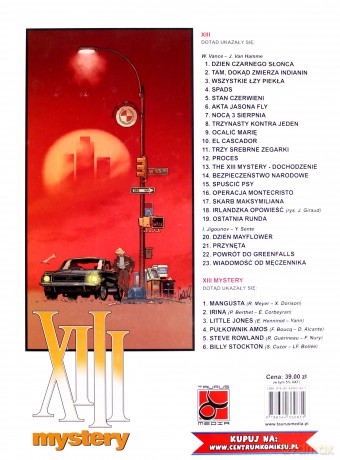 XIII Mystery (Tom 6) Billy Stockton - L.-F. Bollee, S. Cuzor [KOMIKS]
