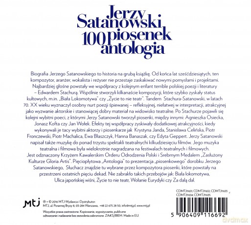 Jerzy Satanowski 100 piosenek. Antologia [5CD]