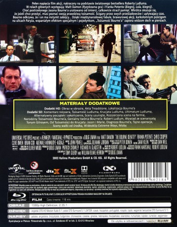 Tożsamość Bourne'a (steelbook) [Blu-Ray]