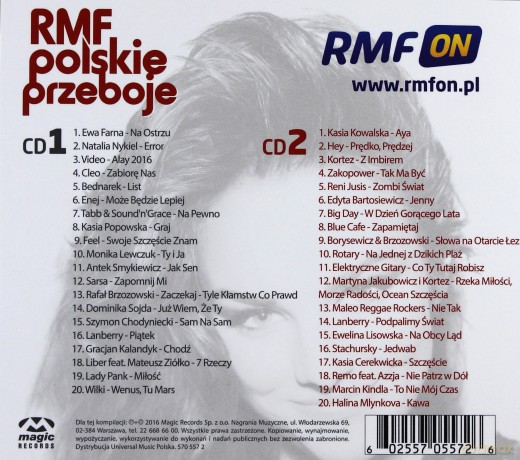 RMF Polskie Przeboje 2016 [2CD]