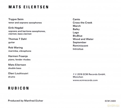 Mats Eilersten Ensemble: Rubicon [CD]