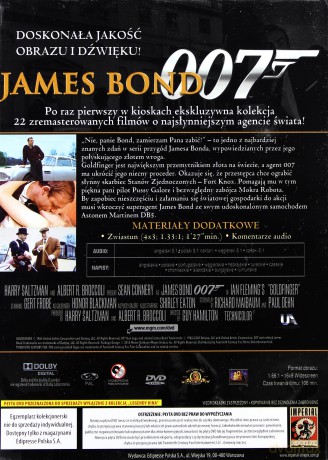 007 James Bond: Goldfinger (booklet) [DVD]