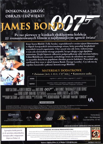 007 James Bond: W tajnej służbie jej królewskiej mości (booklet) [DVD]