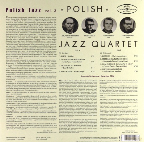 Polish Jazz Quartet: Polish Jazz Quartet (Polish Jazz) [Winyl]