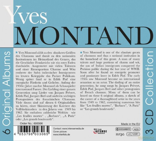 Montand Yves: Montand - 6 Original Albums [3CD]