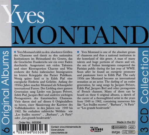 Montand Yves: Montand - 6 Original Albums [3CD]