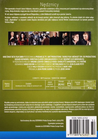 Ekranizacje na wakacje 01: Nędznicy (slim)[DVD]