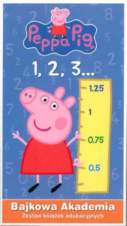 Bajkowa akademia 123 Świnka Peppa. Zestaw książek edukacyjnych [KSIĄŻKA]