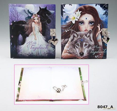 Pamiętnik na kłódkę fantasy model koń 8047a
