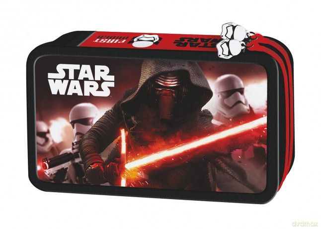 Piórnik podwójny z wyposażeniem. Star Wars Epizod VII Czerwony 47037 (Gwiezdne Wojny)