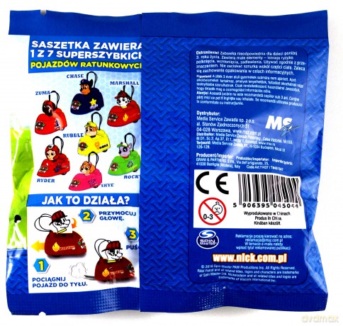 Pojazdy ratunkowe. Saszetka Psi Patrol
