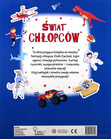 Świat chłopców. Poznaję świat + naklejki [KSIĄŻKA]