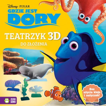 Teatrzyk 3D do złożenia. Gdzie jest Dory. Wypychanki [KSIĄŻKA]