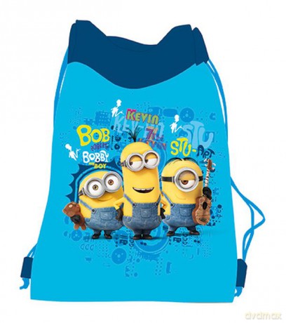 Worek na obuwie Minionki niebieski 45752